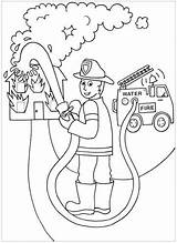 Coloring Pages Fire Firefighter Printable Kids Printables Preschool Safety People Preschoolers Activities Drawing Mrprintables Books Fireman Mr Sheets Neighborhood Colouring sketch template