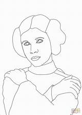 Leia Coloring Star Pages Princess Wars Leah Getdrawings Getcolorings sketch template