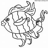 Fish Coloring Pages Tropical Printable Color Adults Sheets Animal Ocean Kids Clipart Found Magic Sea Stencils Printables Print Fishs Gif sketch template