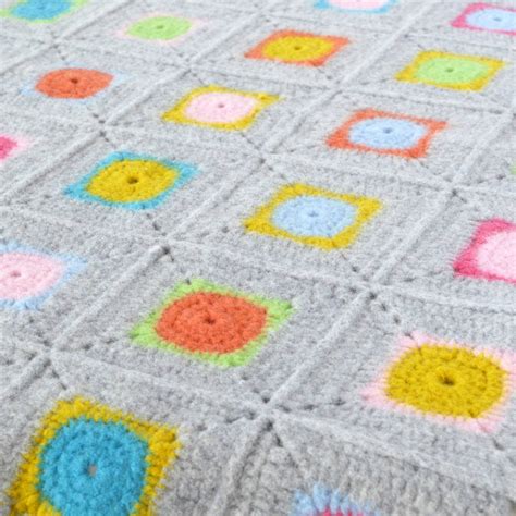 luxury granny square crochet blanket kit by warm pixie diy