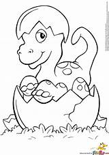 Coloring Dinosaur Baby Dino Pages Egg Hatching Cute Printable Dinosaurier Drawing Clipart Målarbilder Animals Colouring Getdrawings Sheets Clip Dinosaurs Cliparts sketch template