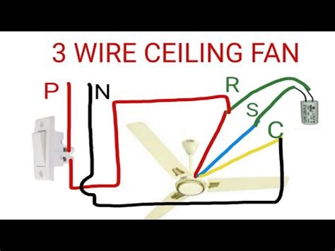 wire ceiling fan connection youtube