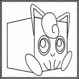 Jigglypuff Cube sketch template