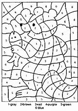Color Coloring Pages Number Numbers Del Fish sketch template