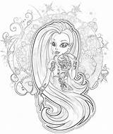 Coloring Monster High sketch template