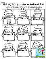 Repeated Arrays Multiplication Math Snowflake Core Repeat sketch template