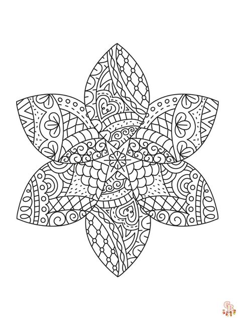printable zentangle coloring pages   kids  adults