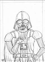 Coloring Vader Darth Pages Colouring Popular sketch template