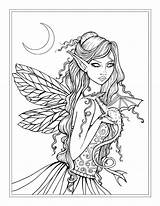 Coloring Pages Fairy Mystical Printable Fantasy Mythical Creatures Adult Colouring Realistic Mermaid Print Faerie Dragon Molly Grayscale Fairies Adults Bewitched sketch template