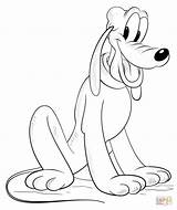 Pluto Coloring Pages Dog Printable Read Exclusive sketch template