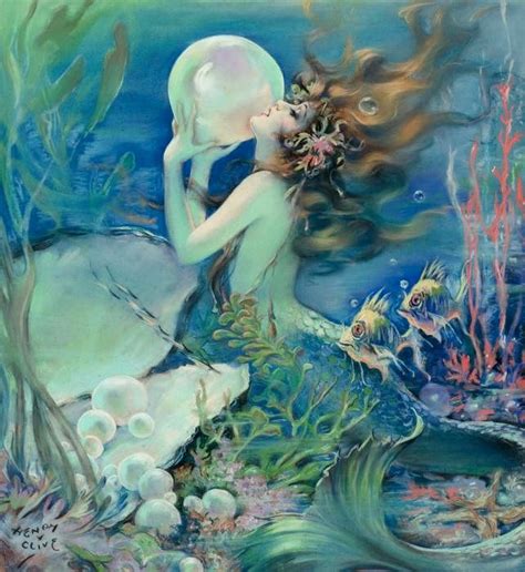 henry clive mermaid dreams mermaid art vintage mermaid