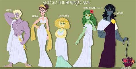 Hades And Persephone Comic Main Cast By Sierra G On Deviantart