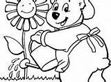 Kids Coloring Drawing Print Pages Color Bears Drawings Just Paintingvalley sketch template