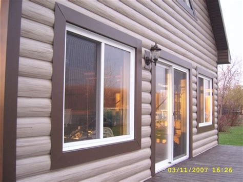 faux log cabin siding   exterior home design option  fauxwoodbeamscom log homes