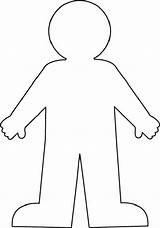 Outline Body Human Clip Person Clipart Drawing Coloring Kids Transparent Getdrawings Clipartlook Self Female Related Templates sketch template