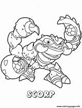 Coloring Skylanders Scorp Force Swap Pages Colouring Swa Print Printable Search Again Bar Case Looking Don Use Find Top Color sketch template