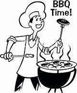 Bbq Clipart Cookout Barbecue Grill Family Drawing Pit Clip Cartoon Cliparts Cooking Getdrawings Cook Library Smoker Time Kid Party Clipartmag sketch template