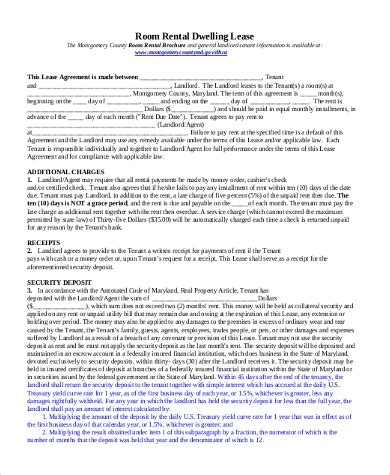 sample rental lease agreement forms   ms word