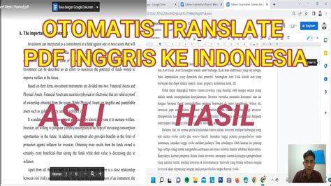 menerjemahkan  bahasa inggris  indonesia  cepat youtube