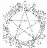 Shadows Grimoire Dessin Wicca Shadow Witchcraft Herbs Wiccan sketch template