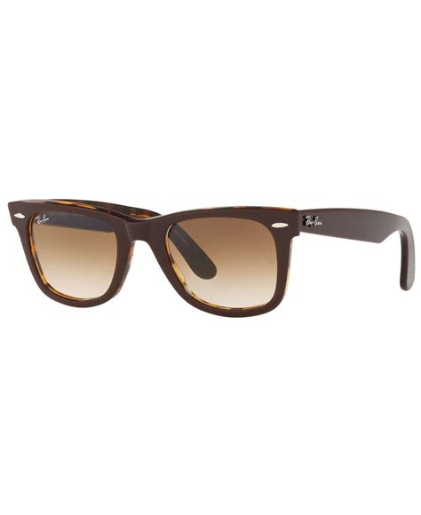 ray ban original wayfare sunglasses rb2140 50 in brown save 30 lyst