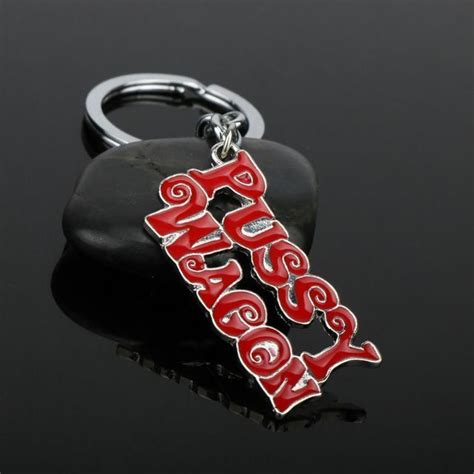 Action Movie Kill Bill Pussy Wagon Logo Alloy Key Chains Keychain