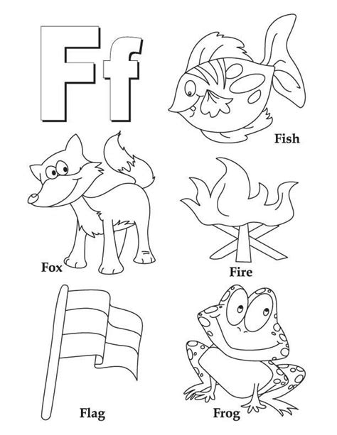 coloring book letter  coloring page