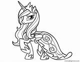 Pages Coloring Princess Celestia Mlp Getcolorings sketch template
