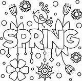 Coloring Pages Spring Kids Size sketch template