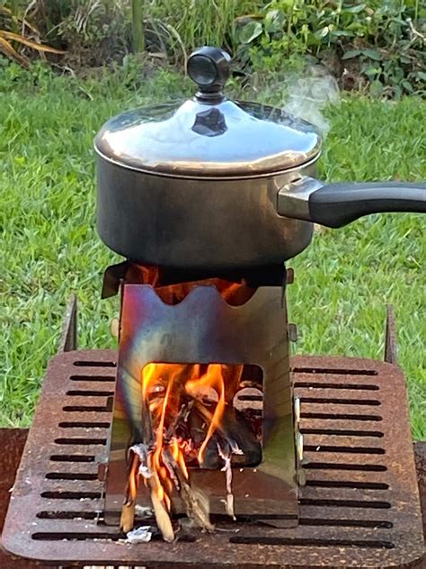 mini camping stove stainless steel felt