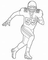 Coloring Football Pages Player Players Nfl Printable Print Boys Drawing Kids Color Baseball Colouring Ambrose Dean Getcolorings Famous Slugterra Getdrawings sketch template