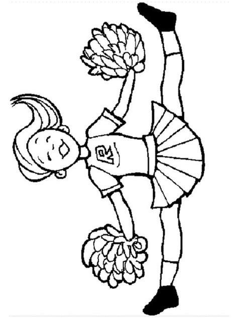 cheerleader coloring pages color info