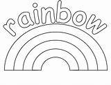 Rainbow Sheets Rainbows Worksheets Coloring4free K5worksheets sketch template