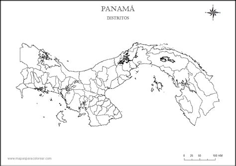 Mapas De Panamá Para Colorear