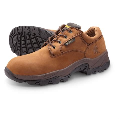 mens chippewa boots waterproof oxford work shoes brown  casual shoes  sportsmans guide