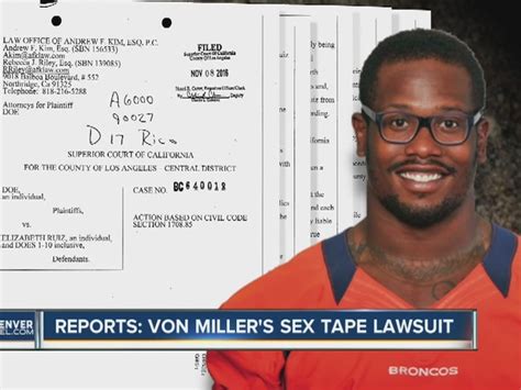 is von miller in a sex tape with a calif woman