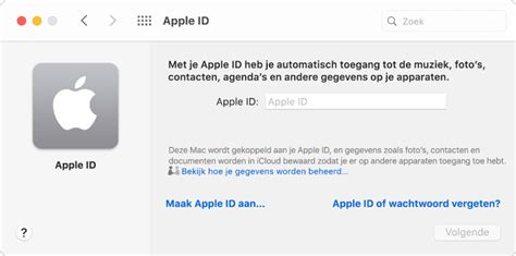 een apple id aanmaken op de mac apple support