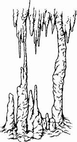 Stalactite Clipart Stalactites Cave Stalagmite Stalagmites Drawing Coloring Clip Gif Sketch Clipground Cliparts Library Rock Down Visita sketch template