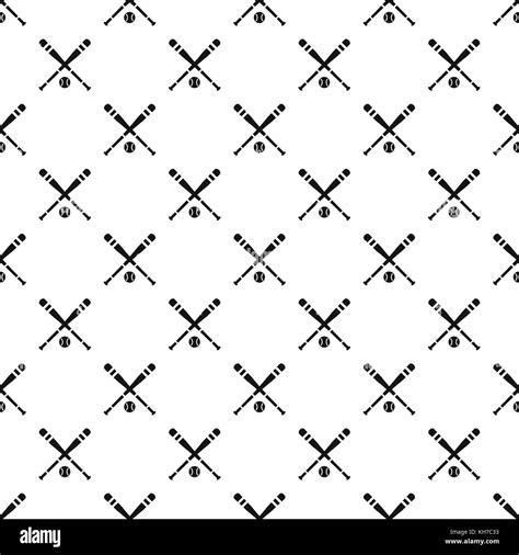 baseball bat  ball pattern simple style stock vector image art