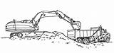 Truck Excavator Waterloo Construct Onlycoloringpages Gc sketch template