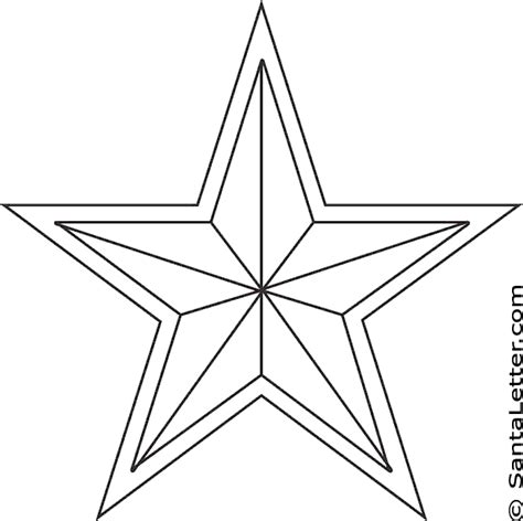 christmas star coloring pages  santalettercom