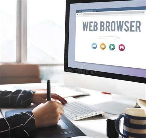 generic web browser  page concept stock image image  discuss place