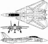 Tomcat 14b Grumman F14 Blueprints Fighter Jets sketch template
