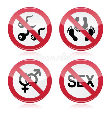 no sex romance red warning sign stock image image 29520571