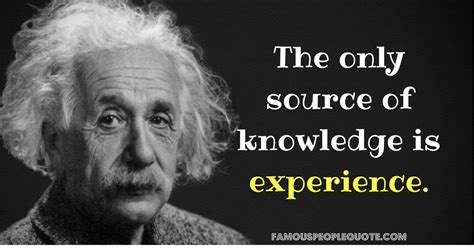 source  knowledge  experience albert einstein