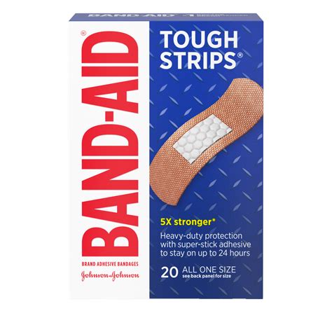 tough strips® heavy duty bandages 20 ct band aid® brand adhesive