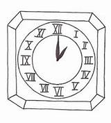 Cloring Clocks Bestcoloringpagesforkids Mantle sketch template