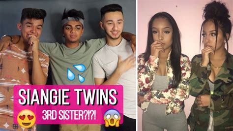 3rd sister siangie twins musical ly compilation reaction youtube