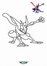 Pokemon Greninja Frogadier Brothers Tsgos sketch template