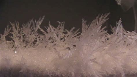 ice crystals   freezer youtube
